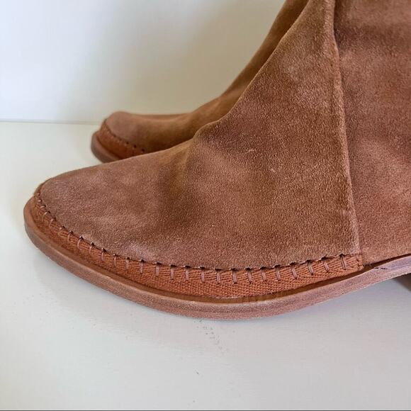 Soludos Venetian Brown Suede Booties - Picture 5 of 11